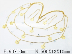 HY Wholesale 316L Stainless Steel Fashion jewelry Set-HY59S1751IHY