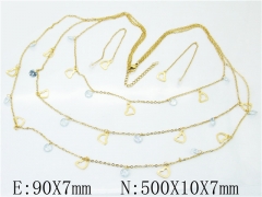 HY Wholesale 316L Stainless Steel Fashion jewelry Set-HY59S1755IHR