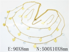 HY Wholesale 316L Stainless Steel Fashion jewelry Set-HY59S1771IHS