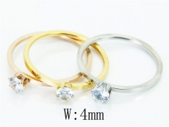 HY Wholesale Stainless Steel 316L Jewelry Rings-HY19R0882HXX