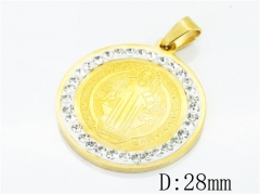 HY Wholesale 316L Stainless Steel Jewelry Pendant-HY12P1090KD