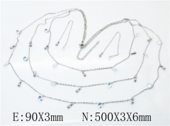 HY Wholesale 316L Stainless Steel Fashion jewelry Set-HY59S1758HPS