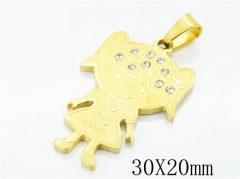 HY Wholesale 316L Stainless Steel Jewelry Pendant-HY12P1078KV