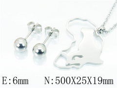 HY Wholesale 316L Stainless Steel Fashion jewelry Set-HY91S1037PW