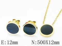 HY Wholesale 316L Stainless Steel Fashion jewelry Set-HY25S0748HLL
