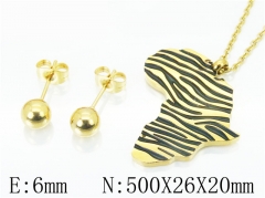 HY Wholesale 316L Stainless Steel Fashion jewelry Set-HY91S1042HID