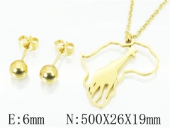 HY Wholesale 316L Stainless Steel Fashion jewelry Set-HY91S1043HHD