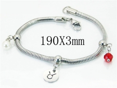 HY Wholesale 316L Stainless Steel Charm Bracelets-HY62B0406MLR