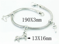 HY Wholesale 316L Stainless Steel Charm Bracelets-HY62B0420OX