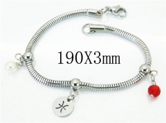 HY Wholesale 316L Stainless Steel Charm Bracelets-HY62B0403MLW