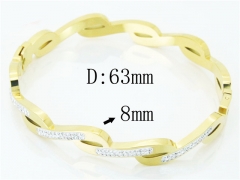 HY Wholesale Stainless Steel 316L Fashion Bangle-HY19B0690HPS