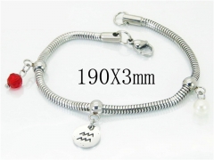 HY Wholesale 316L Stainless Steel Charm Bracelets-HY62B0407MLT