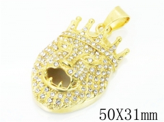 HY Wholesale 316L Stainless Steel Jewelry Pendant-HY15P0487IHX