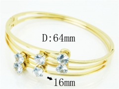 HY Wholesale Stainless Steel 316L Fashion Bangle-HY19B0669HOQ