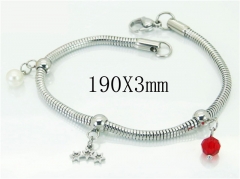 HY Wholesale 316L Stainless Steel Charm Bracelets-HY62B0414NF