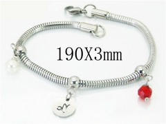 HY Wholesale 316L Stainless Steel Charm Bracelets-HY62B0410MLA