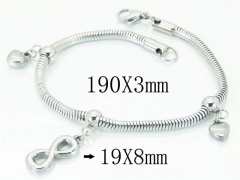 HY Wholesale 316L Stainless Steel Charm Bracelets-HY62B0415OE