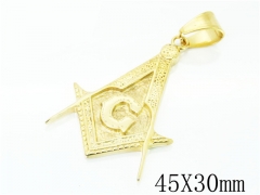 HY Wholesale 316L Stainless Steel Jewelry Popular Pendant-HY15P0496HIE