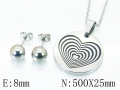HY Wholesale 316L Stainless Steel Fashion Lover jewelry Set-HY91S1080PG