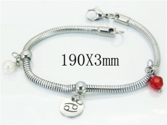 HY Wholesale 316L Stainless Steel Charm Bracelets-HY62B0405MLE