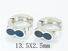 HY Stainless Steel 316L Huggie Hoop Earrings-HY60E0438JW