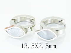 HY Stainless Steel 316L Huggie Hoop Earrings-HY60E0410JA