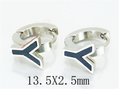 HY Stainless Steel 316L Huggie Hoop Earrings-HY60E0424JV