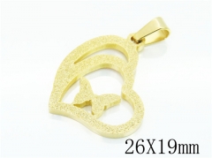 HY Wholesale 316L Stainless Steel Jewelry Popular Pendant-HY12P1101JR