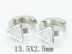 HY Stainless Steel 316L Huggie Hoop Earrings-HY60E0405JB