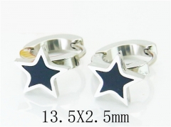 HY Stainless Steel 316L Huggie Hoop Earrings-HY60E0444JR