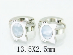 HY Stainless Steel 316L Huggie Hoop Earrings-HY60E0404JV