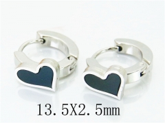 HY Stainless Steel 316L Huggie Hoop Earrings-HY60E0430JA