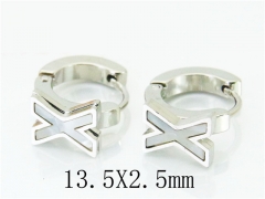 HY Stainless Steel 316L Huggie Hoop Earrings-HY60E0413JT