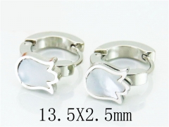 HY Stainless Steel 316L Huggie Hoop Earrings-HY60E0399JQ