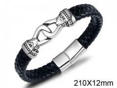 HY Wholesale Jewelry Fashion Bracelets (Leather)-HY0011B271