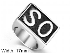 HY Wholesale 316L Stainless Steel Rings-HY0011R403