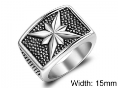 HY Wholesale 316L Stainless Steel Rings-HY0011R335