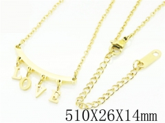 HY Wholesale Fashion Jewelry Stainless Steel 316L Jewelry Necklaces-HY19N0282OQ