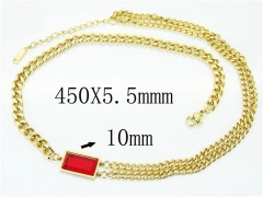HY Wholesale Fashion Jewelry Stainless Steel 316L Jewelry Necklaces-HY80N0329PE