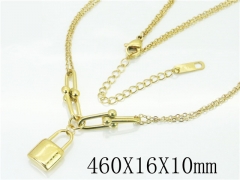 HY Wholesale Fashion Jewelry Stainless Steel 316L Jewelry Necklaces-HY32N0341HHL