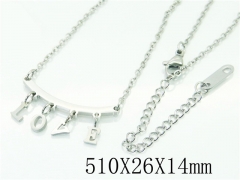 HY Wholesale Fashion Jewelry Stainless Steel 316L Jewelry Necklaces-HY19N0281NZ