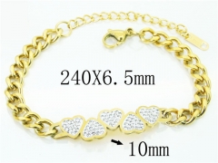 HY Wholesale Fashion Jewelry 316L Stainless Steel Bracelets-HY19B0702HIC