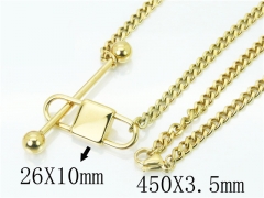 HY Wholesale Fashion Jewelry Stainless Steel 316L Jewelry Necklaces-HY80N0334HDD