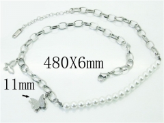 HY Wholesale Fashion Jewelry Stainless Steel 316L Jewelry Necklaces-HY19N0302HHQ