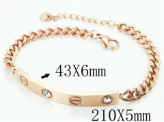 HY Wholesale Fashion Jewelry 316L Stainless Steel Bracelets-HY19B0727HVV