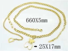 HY Wholesale Fashion Jewelry Stainless Steel 316L Jewelry Necklaces-HY80N0328HIL
