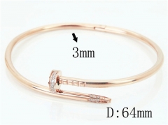 HY Wholesale Stainless Steel 316L Fashion Bangle-HY14B0227HNE