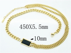 HY Wholesale Fashion Jewelry Stainless Steel 316L Jewelry Necklaces-HY80N0330PC