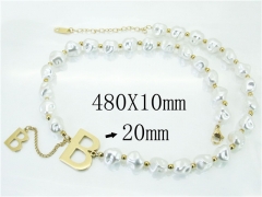 HY Wholesale Fashion Jewelry Stainless Steel 316L Jewelry Necklaces-HY80N0327HJW