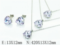 HY Wholesale 316L Stainless Steel Fashion jewelry Set-HY92S0227HPS
